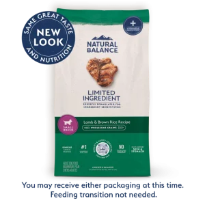 Natural Balance Lamb & Brown Rice Puppy Recipe 4 lb